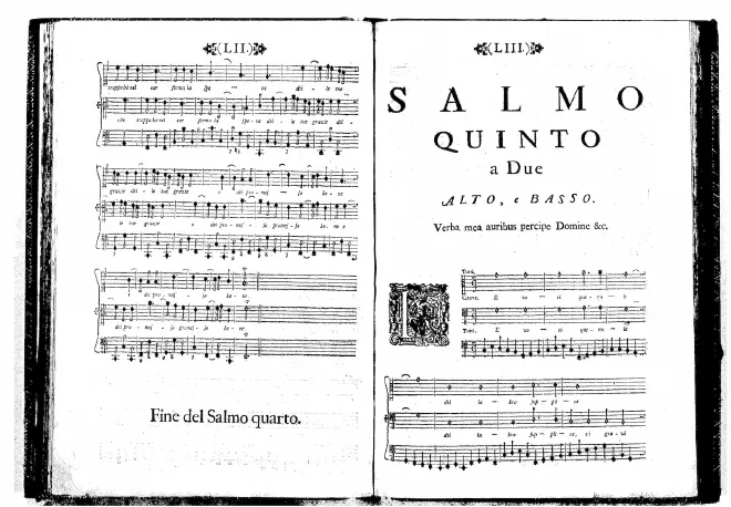 First page of Le voci querule del labbro supplice
