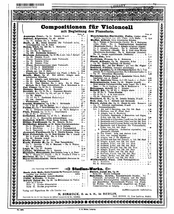First page of Italienisches Konzert ; Concerto nach Italiænischen Gusto