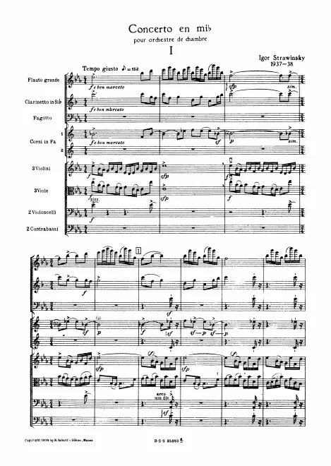 First page of Concerto in E-flat major