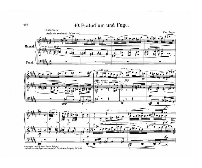 First page of Prelude and Fugue in G-sharp minor