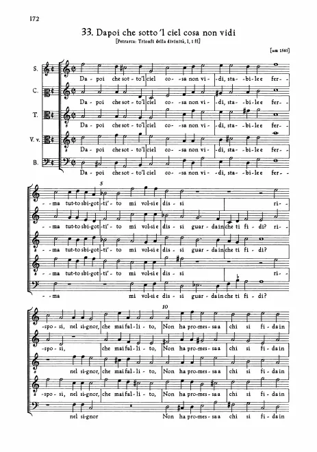 First page of Dapoi che sotto il ciel cosa non vidi