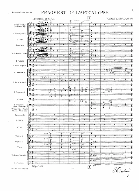 First page of A Fragment from Apocalypse