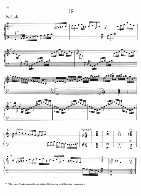 First page of Prelude and Allegro