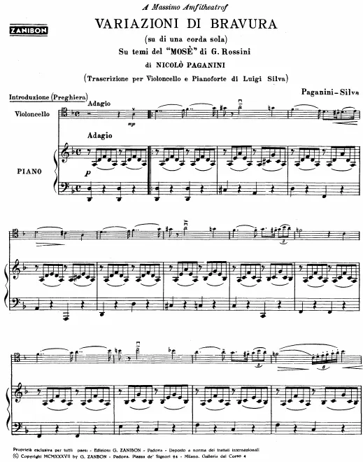 First page of Mose-Fantasia