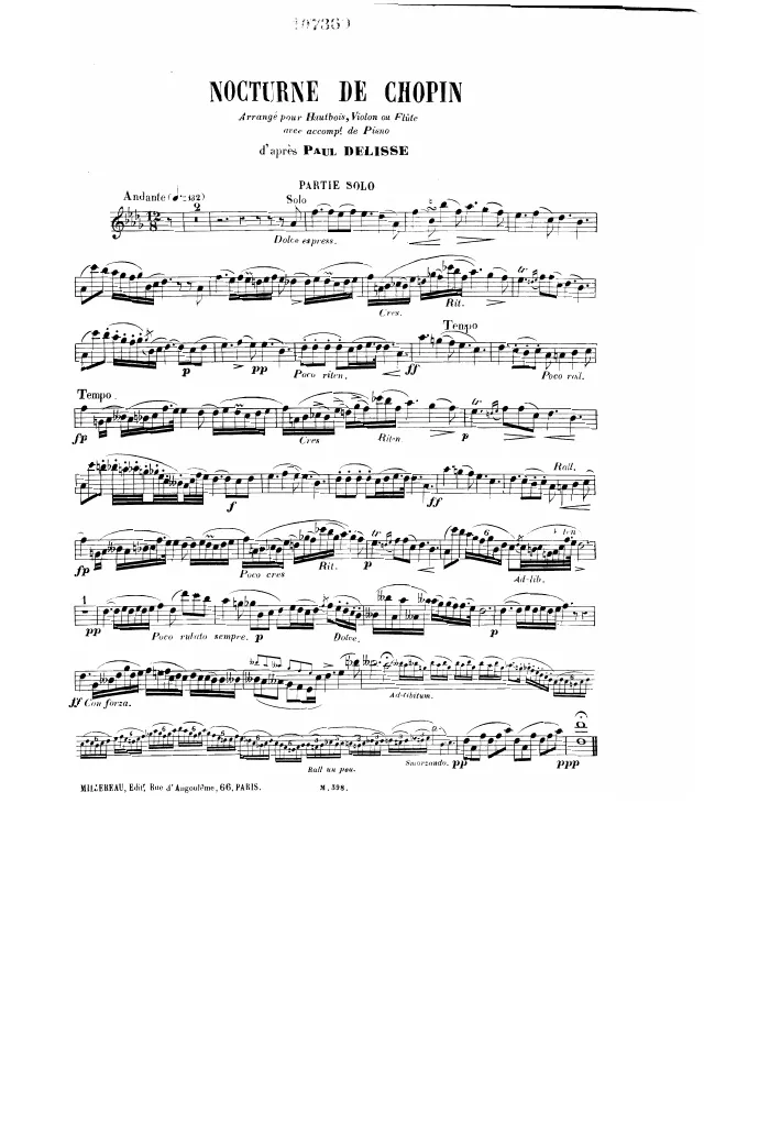 First page of Nocturnes