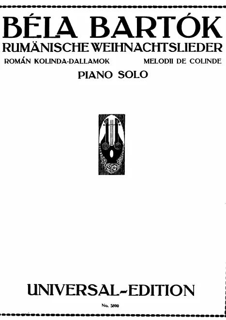 First page of Romanian Christmas Carols