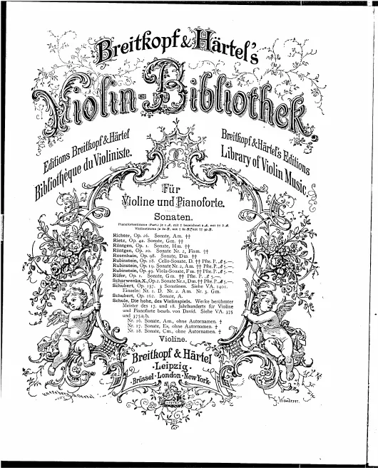 First page of Violin Sonata