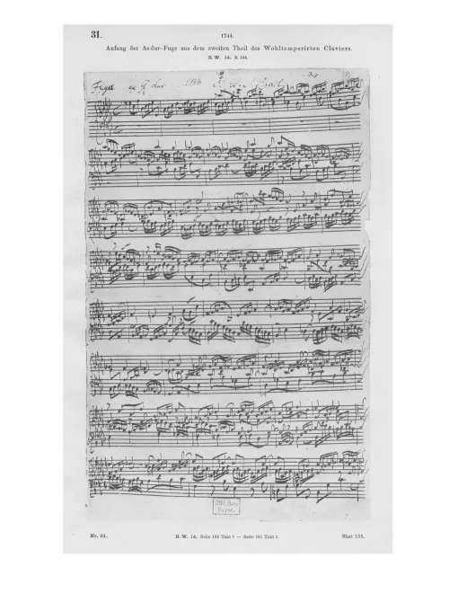 First page of Prelude and Fugue in A-flat major