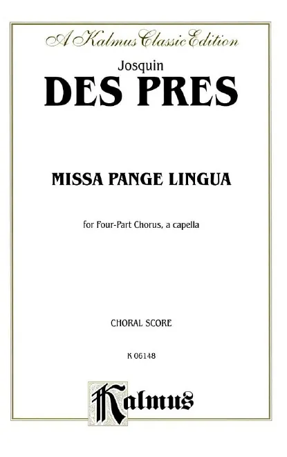 First page of Missa Pange lingua