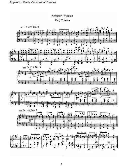 First page of Valses sentimentales