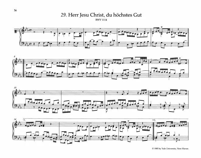 First page of Herr Jesu Christ, du höchstes Gut