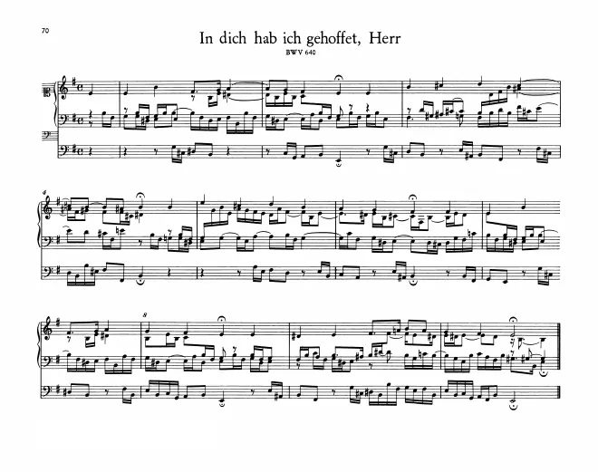 First page of In dich hab ich gehoffet, Herr