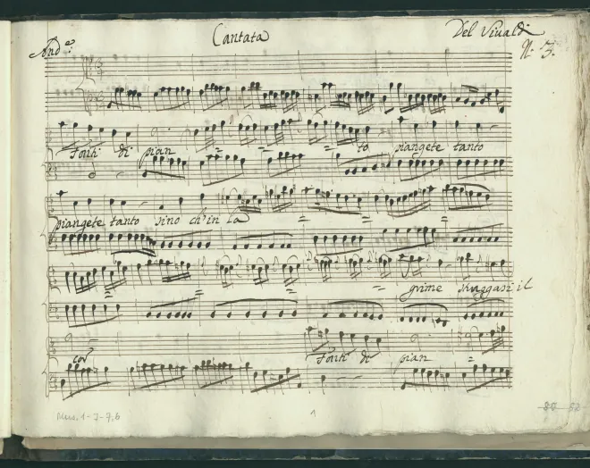 First page of Fonti di pianto piangete