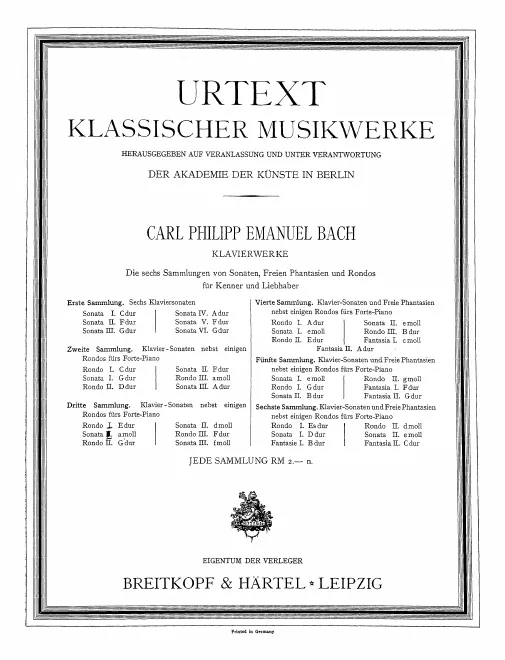 First page of Rondo in E major