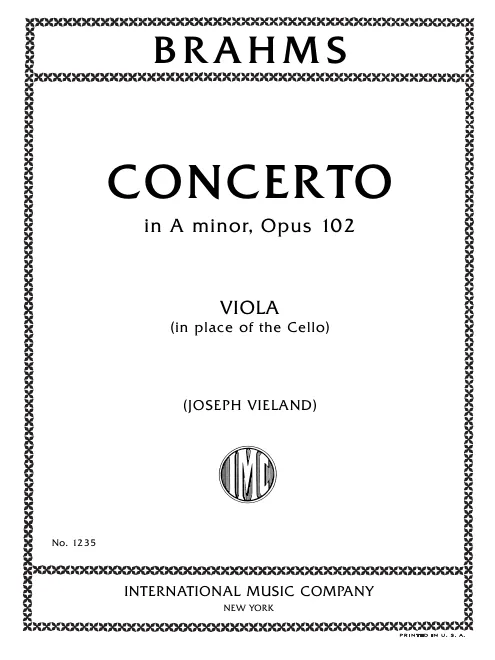 First page of Concerto for Violin and Cello ("Double Concerto")