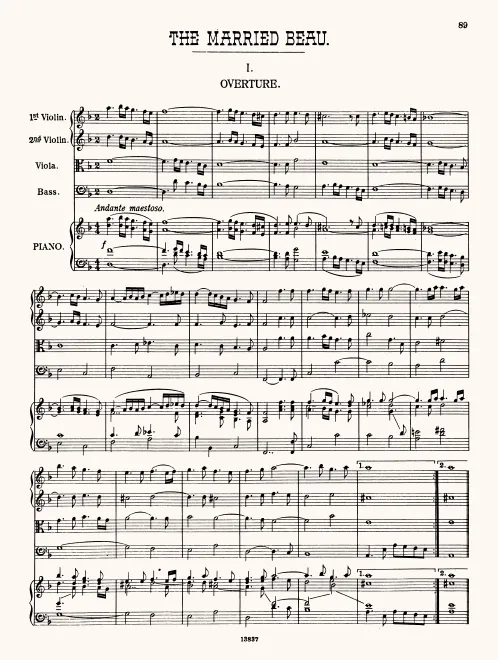 First page of The Married Beau