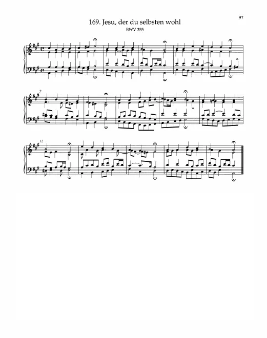 First page of Jesu, der du selbsten wohl