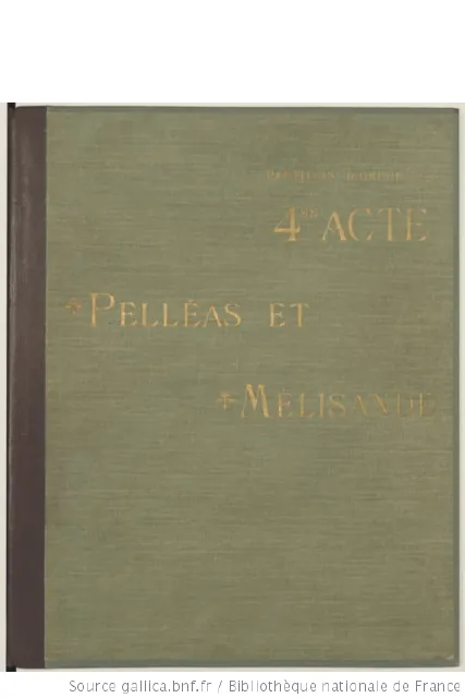 First page of Pelléas et Mélisande