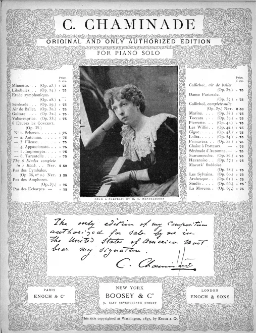 First page of Menuet galant