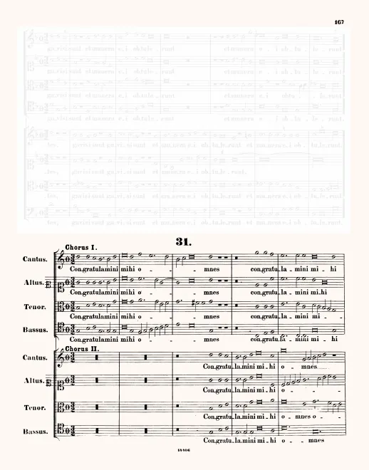 First page of Congratulamini mihi