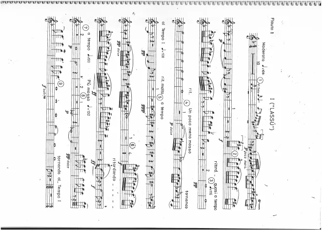 First page of Rhapsody No.2 for Violin and Orchestra