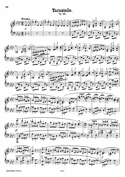First page of Tarantella