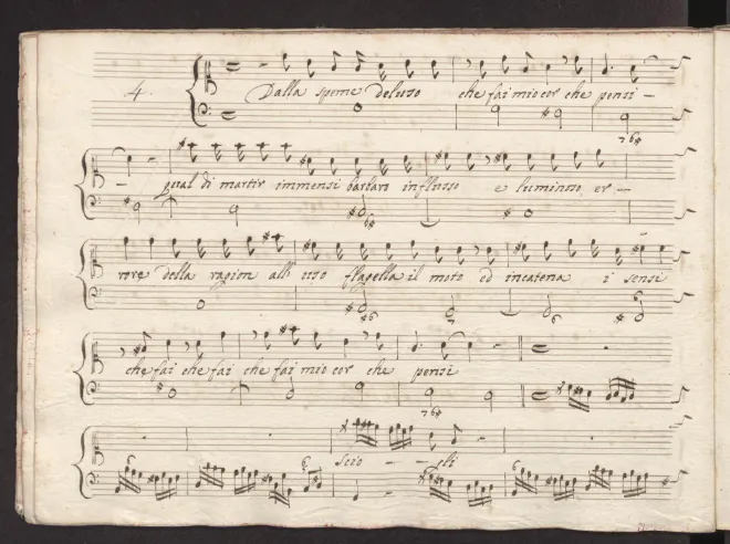 First page of Dalla speme deluso