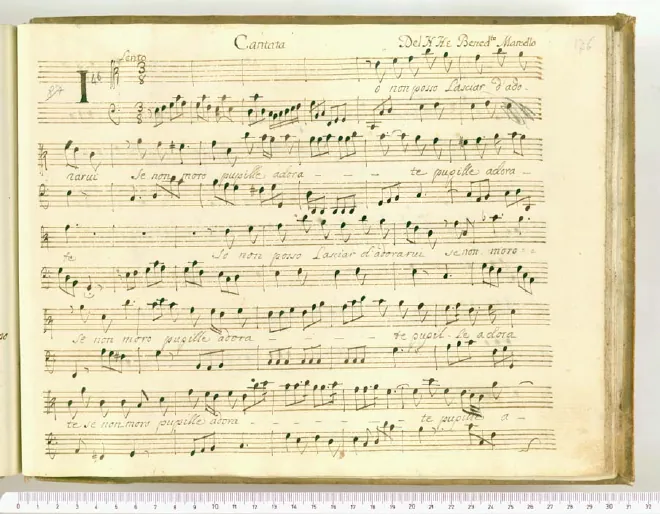 First page of Io non posso lasciar d'adorarvi