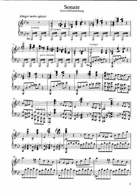 First page of Piano Sonata in G minor