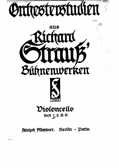 First page of Feuersnot