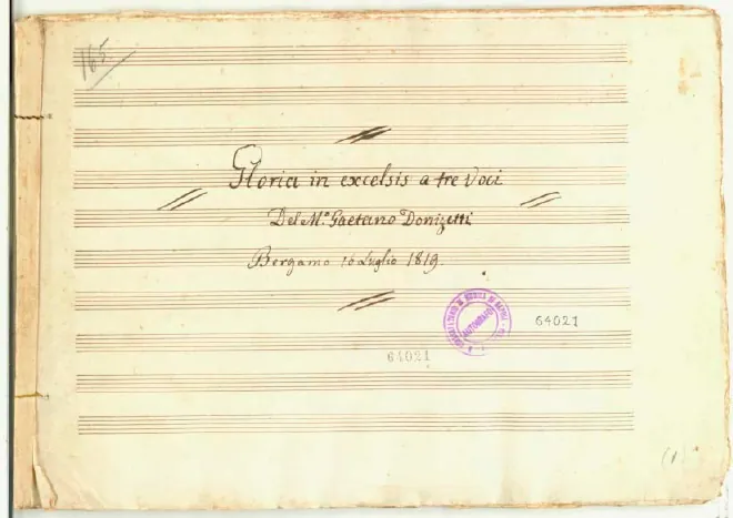 First page of Gloria in excelsis