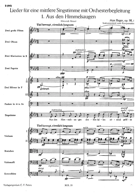 First page of 5 Gesänge