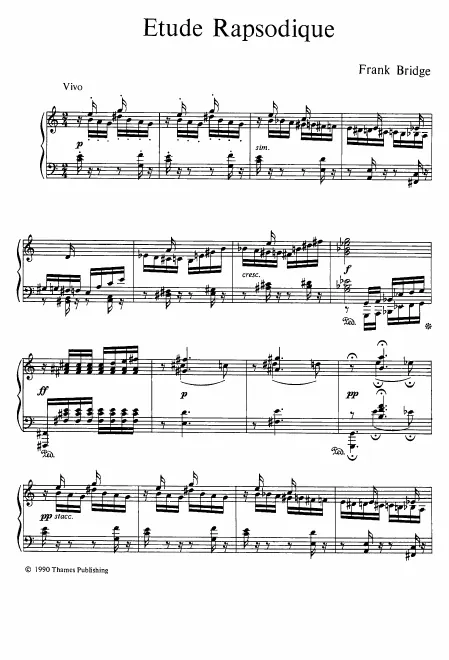 First page of Étude rapsodique