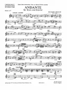 First page of Andante in C major