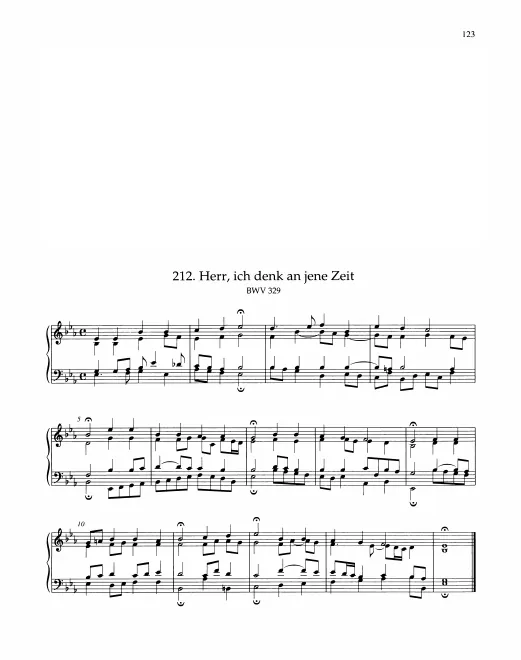 First page of Herr, ich denk an jene Zeit