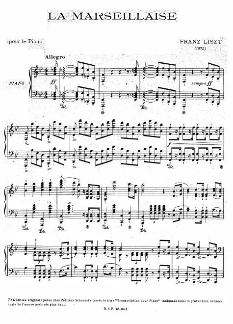 First page of La Marseillaise