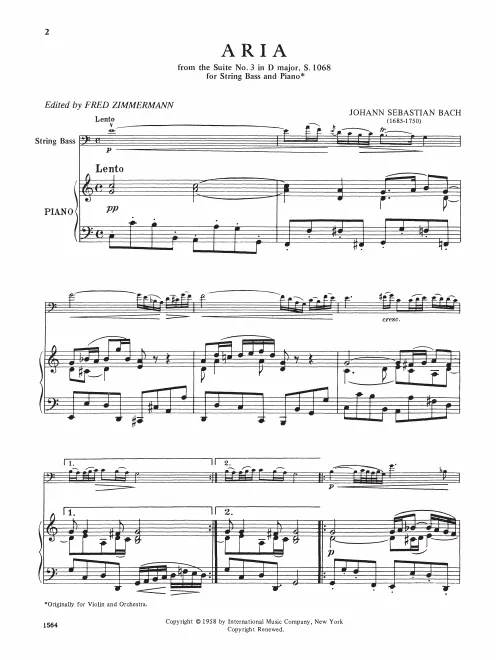 First page of Orchestral Suite No.3