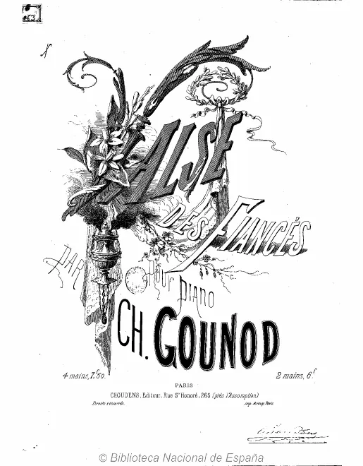 First page of Valse des fiancés