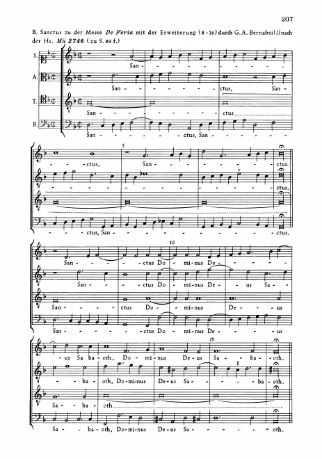 Anhang: B. II. Sanctus
