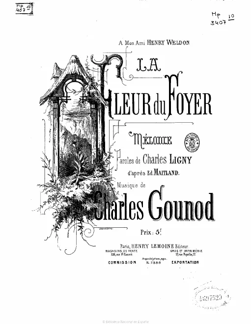 First page of La fleur du foyer