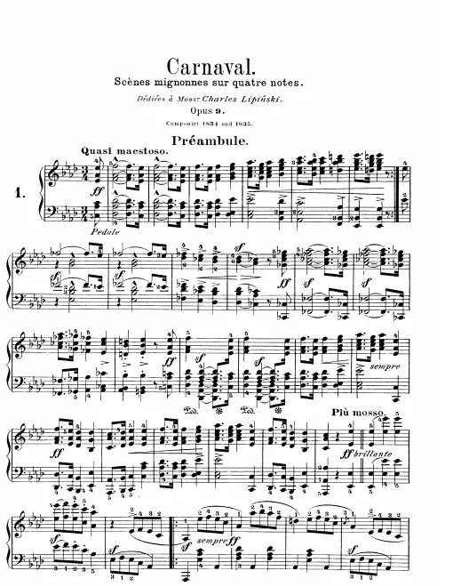 First page of Carnaval