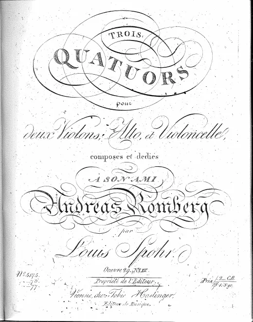 First page of String Quartet No.9