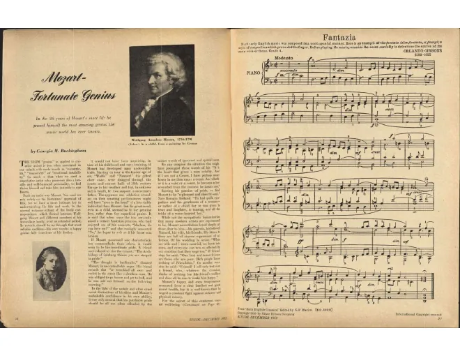 First page of Fantasia in D minor