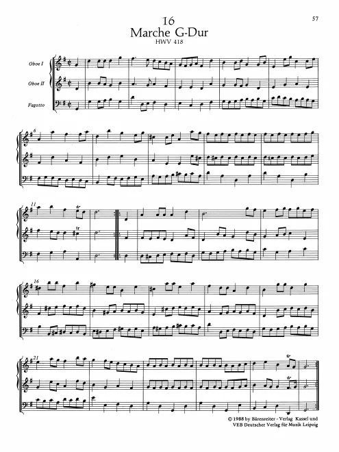 First page of March in G major