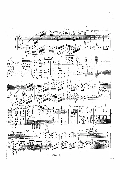 First page of Fantasie Brillante sur﻿ des motifs d'opéra‘Le nozze di Figaro’
