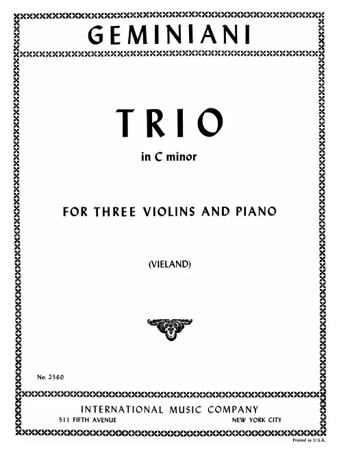 First page of Concerto grosso in C minor