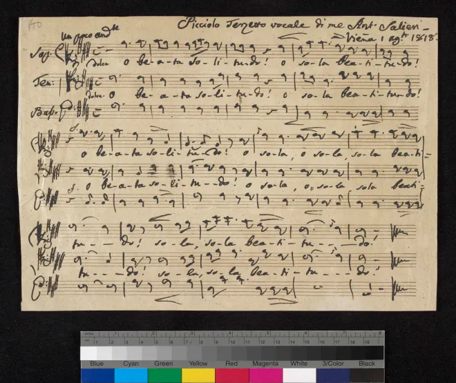 First page of O beata solitudo