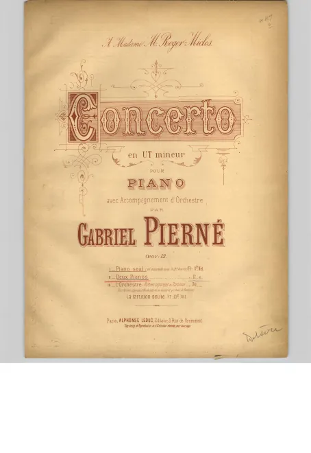 First page of Piano Concerto in C minor