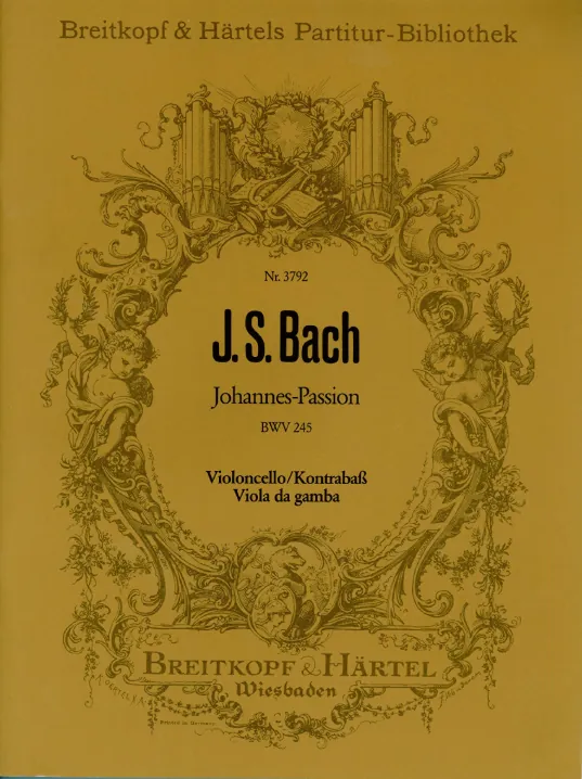 First page of Johannespassion