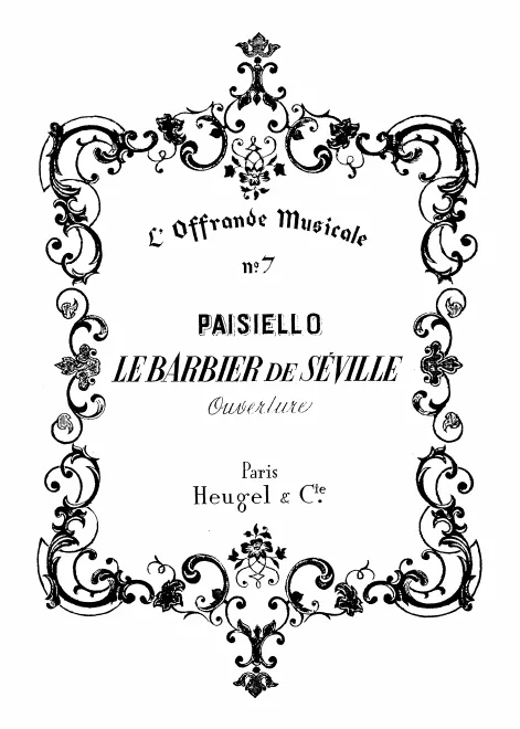 First page of Il barbiere di Siviglia, ovvero La precauzione inutile
